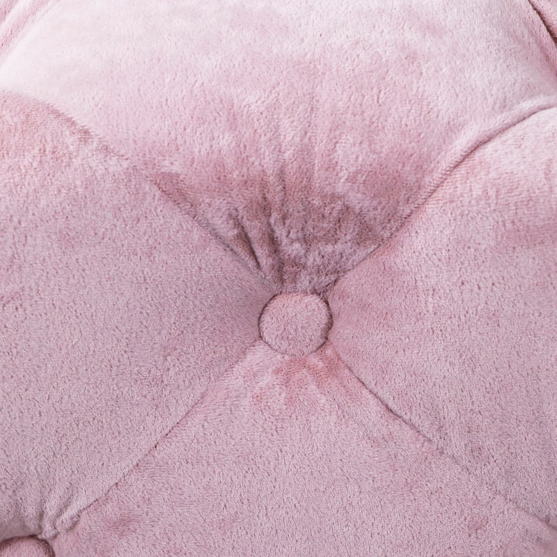 Comfortable Velvet Upholstered Ottoman