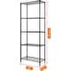 preview thumbnail 21 of 27, 5-Wire Shelving Metal Storage Rack Adjustable Shelves