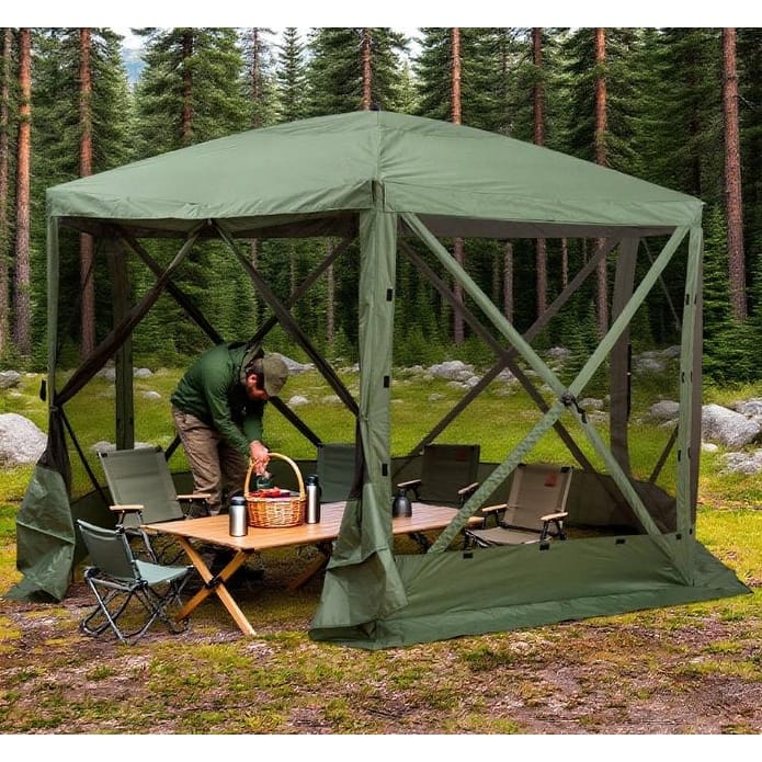 Portable Pop-Up Party Tent with UV Protection and Ventilation