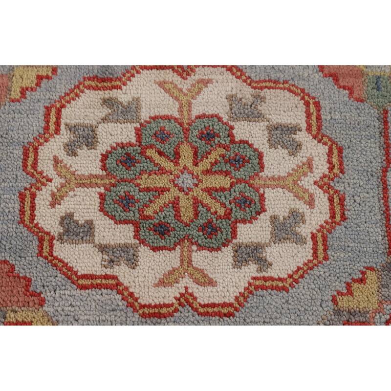 Floral Oushak Oriental Area Rug Handmade Wool Carpet - 8'2"x 9'9"