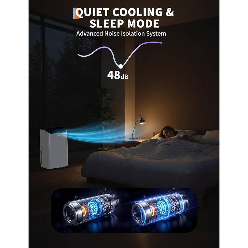 14000 BTU Portable Air Conditioner with 6 Modes