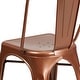 preview thumbnail 6 of 10, Metal Indoor/ Outdoor Stackable Bistro Chair (Set of 4)