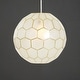 preview thumbnail 2 of 56, Capiz Honeycomb Globe Pendant Light