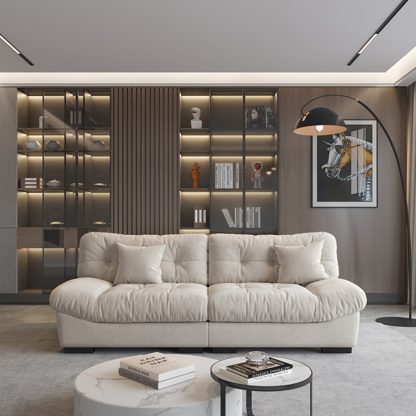 89 Fluffy Cloud Couches Sectional Modern Minimalist Sofas With Two Pillows On Sale Bed Bath Beyond 39393008
