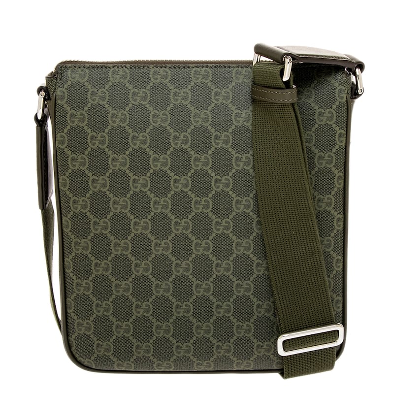 Gucci Men's GG Monogram Small Messenger Bag