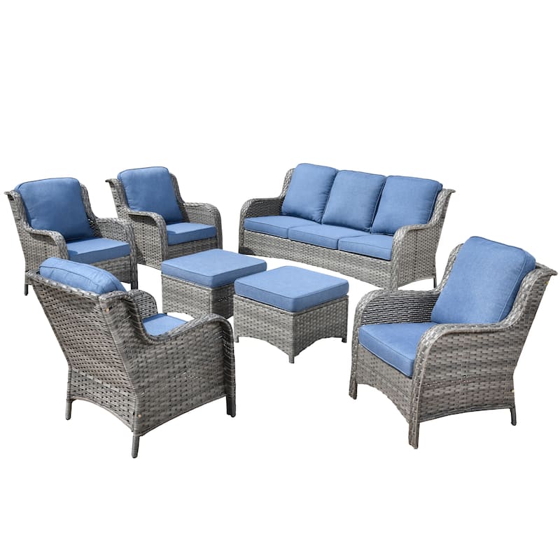 OVIOS 7-piece Patio Conversation Furniture Set