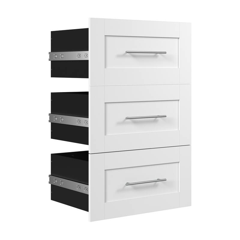 Pur 3 Drawer Set for Pur 25W Closet Organizer by Bestar - 3 Drawer Set