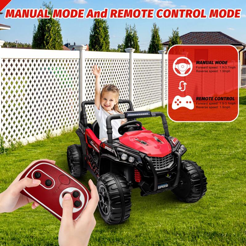 12V Toy Electric Truck UTV Ride On Car for Kids Best Gift