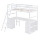 preview thumbnail 3 of 16, Merax Twin Loft Bed with Drawers, Cabinet, Shelves and Desk