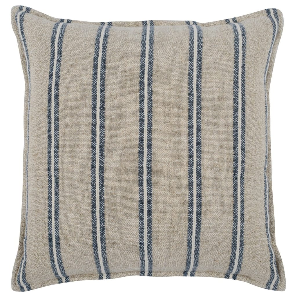 Demi 20" Square Throw Pillow in Natural Blue by Kosas Home