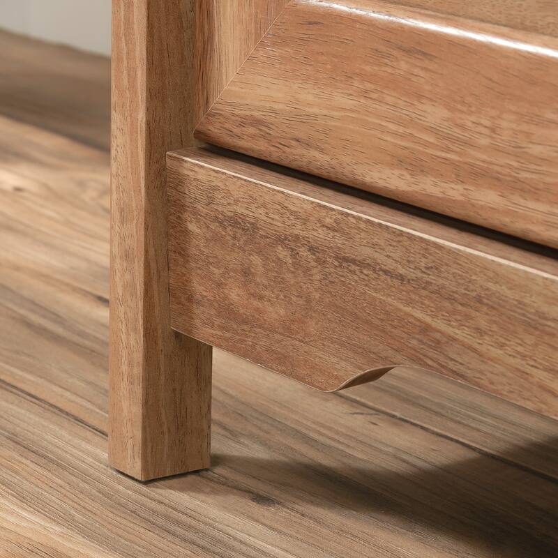 Wood Lateral File with Elegant Design, Brown