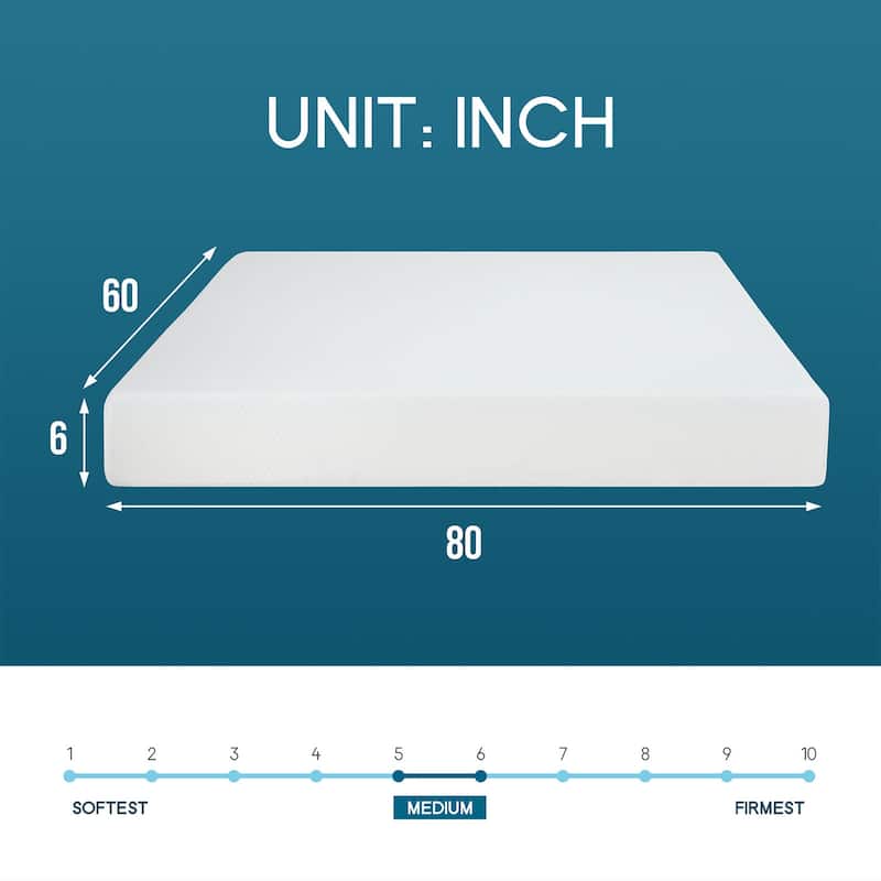 6 in. Gel-Infused Memory Foam Mattress