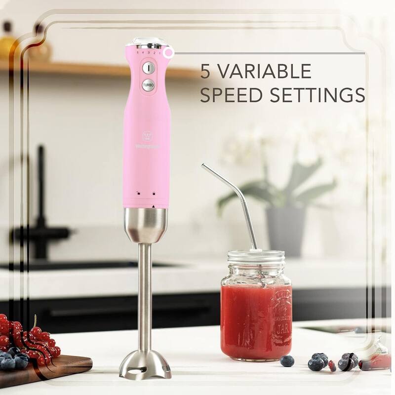 Westinghouse 5-Speed Immersion Hand Blender - Retro Series, 4 Colors