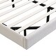 preview thumbnail 55 of 55, Upholstered Platform Bed Frame with LED Light Bar and USB