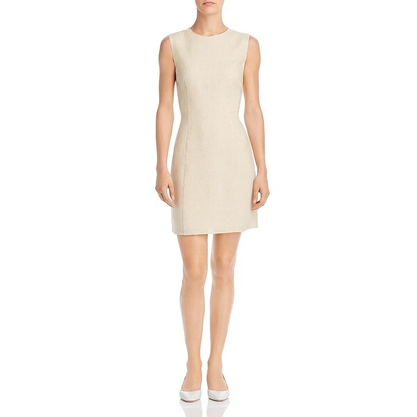 linen sheath dress