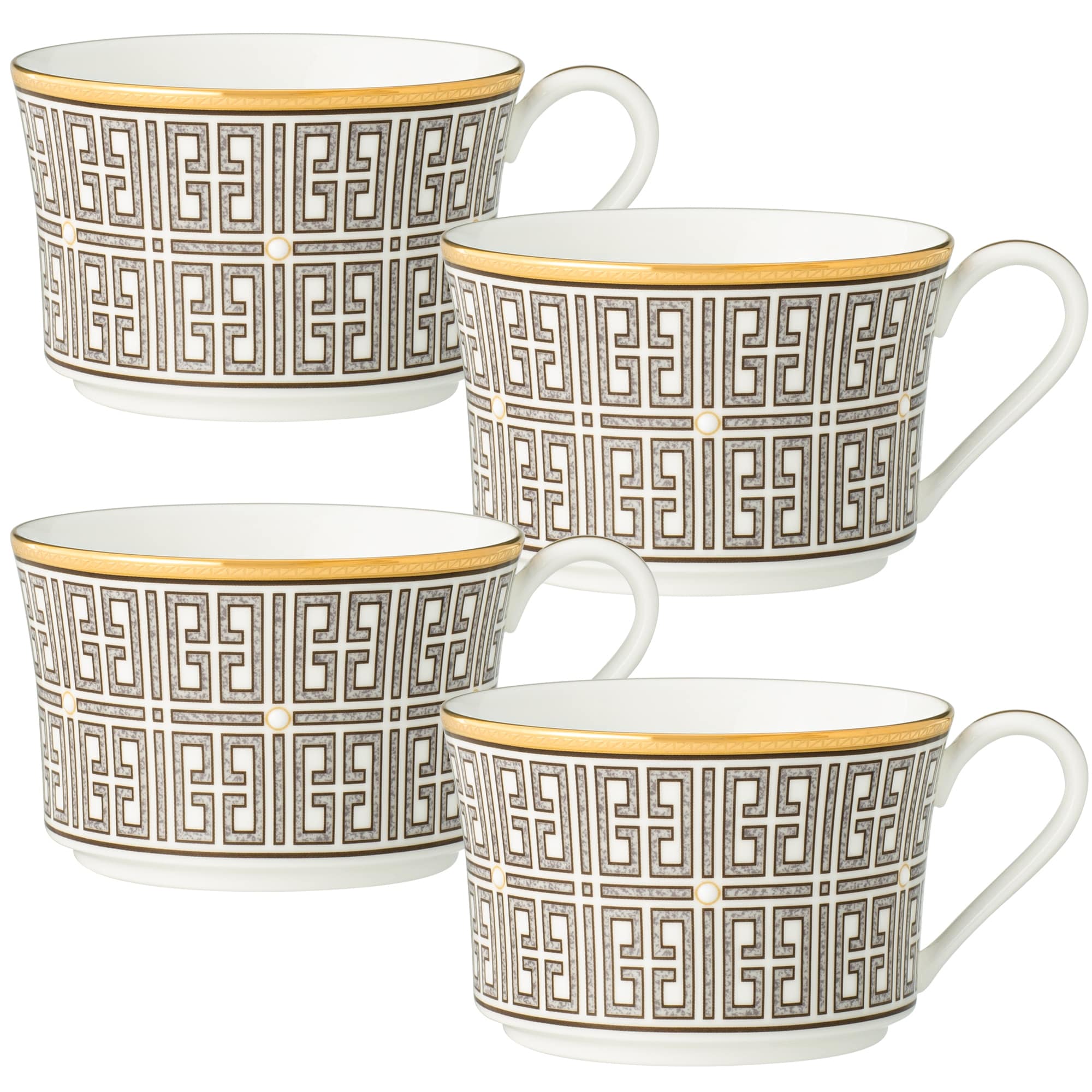 Noritake Infinity Set Of 4 Tea Cups, 7-1/2 Oz.