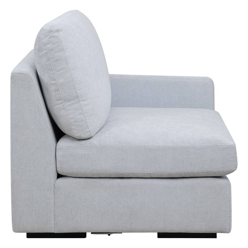 Refuge Solid Modular Right Arm Seat for Sectional Sofa - 43.25" - Sky Blue