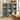 HOMCOM Room Divider, 6 Panel 67" Tall Wood Privacy Screen with 3 Display Shelves, and Folding Storage for Bedroom, Gray