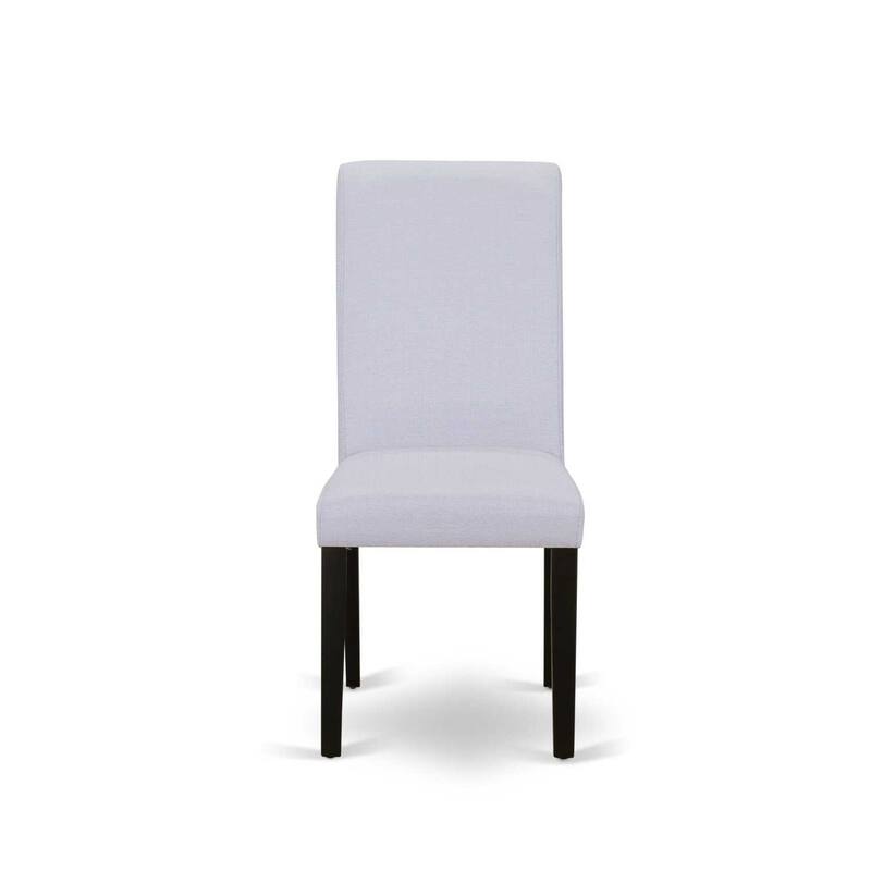 Modern 6-Piece Dining Set - Mid Century Table, Bench & 4 Linen Chairs