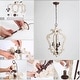 preview thumbnail 11 of 10, The Gray Barn Farmhouse 3/4-Light Wood Chandelier Lantern Foyer Island Lights