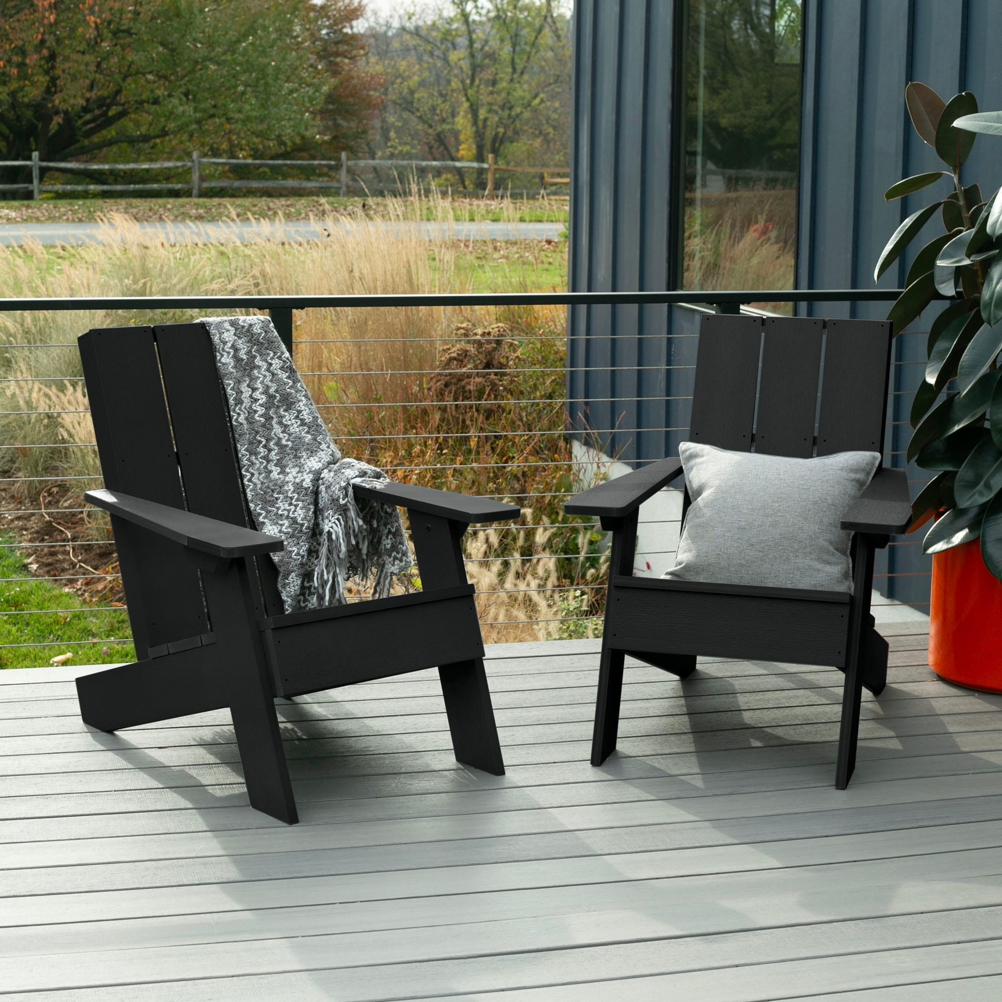 HIGHWOOD 2-Piece Modern Adirondack Chairs