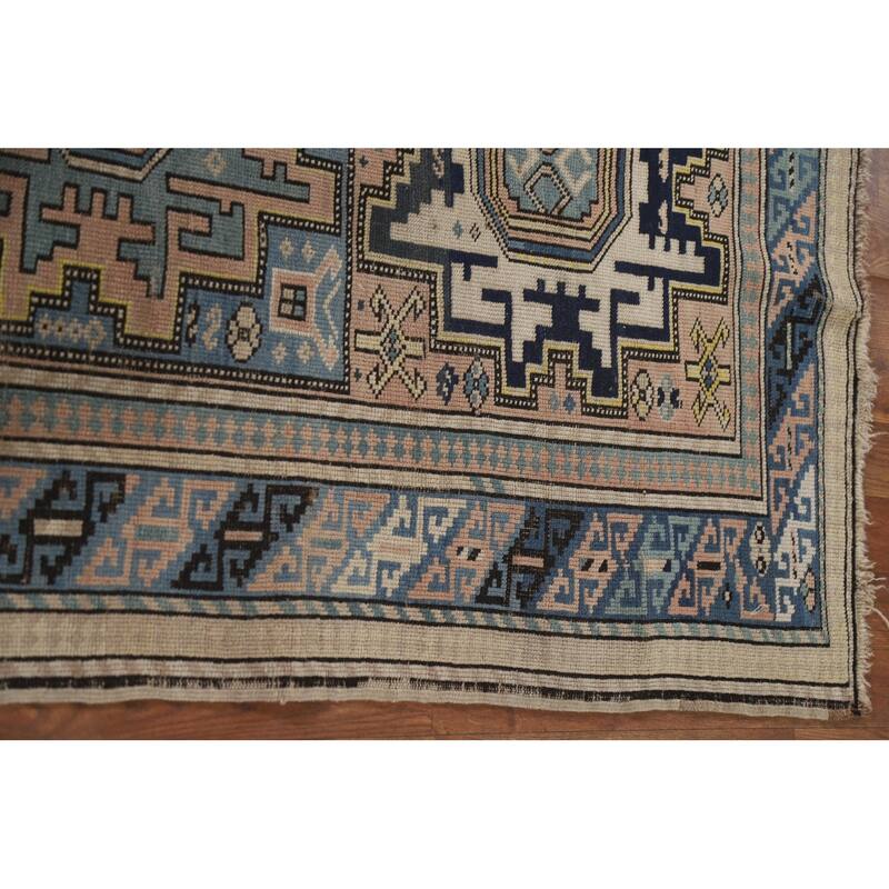 Pre-1900 Antique Shirvan Accent Rug Hand-Knotted Wool Carpet - 3'3"x 5'5"