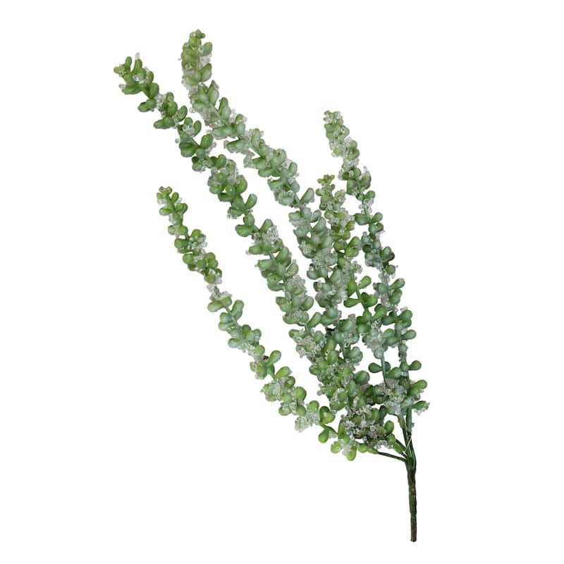 16.5" Iced Donkey's Tail Artificial Succulent Spray