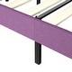 preview thumbnail 5 of 10, Javlergo Twin Size Platform Bed Frame with Crown Headboard Adjustable Height Upholstered Princess Bed for Kids