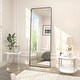 preview thumbnail 132 of 192, KIOTEE Modern Metal Frame Wall Mounted Bathroom Vanity Mirror with 5-year warranty 65x22 - Bronze