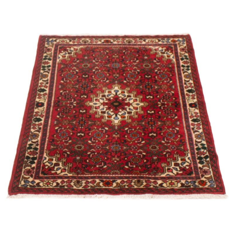 ECARPETGALLERY Hand-knotted Andelz Red Wool Rug - 3'5 x 5'0
