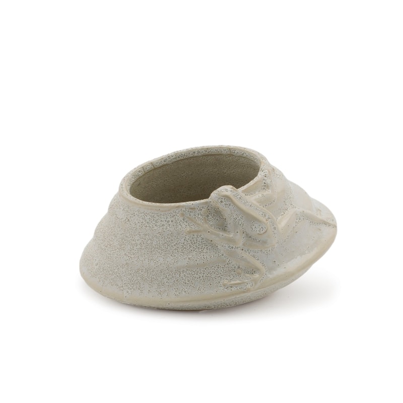Round Tapered Porcelain Planter - 7.5" - Set of 2 - Beige