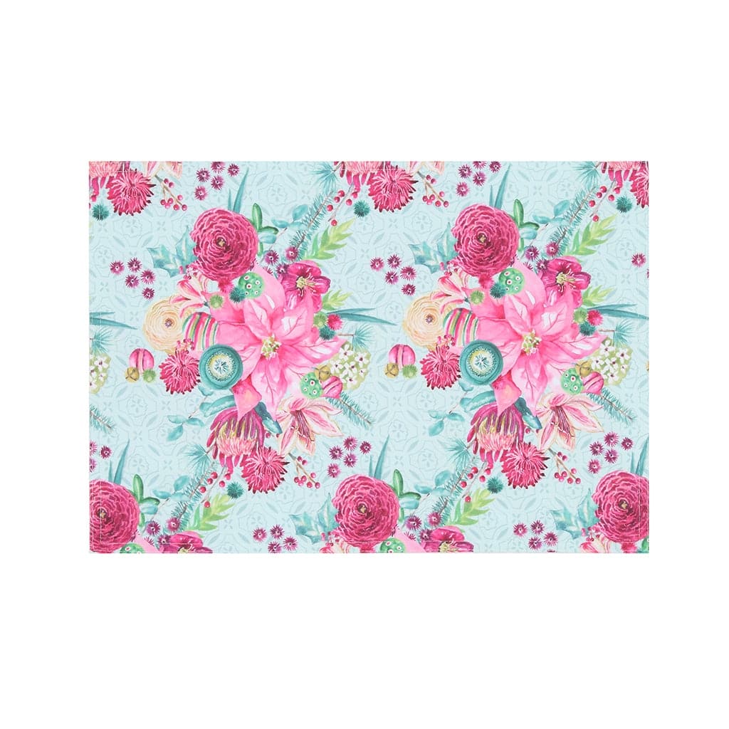Laural Home Boho Christmas Placemat Set of 4 - 13" x 19"