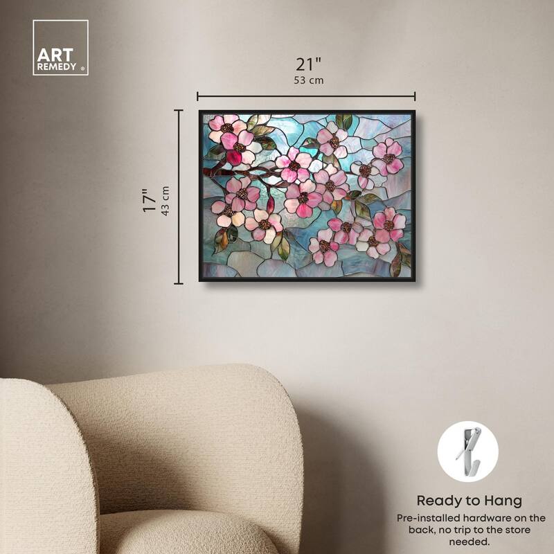 Shimmering Spring Blossoms II Canvas by Art Remedy