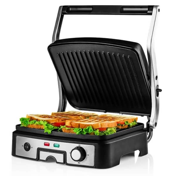 Piastra Panini Elettrica 3600W Pressa A Sandwich Elettrica Doppia Scanalatura P 010828672567