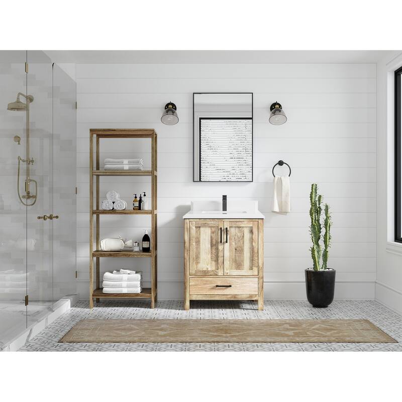 Willow Collections 30 in. W x 22 in. D Malibu Mango Single Sink Bathroom Vanity with Countertop