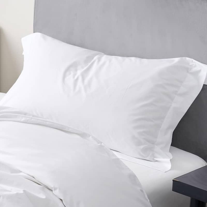Sassi di Matera™ - Italy Made 100% Cotton Pillow Sham (2-Pack) - Classic Italian White - Standard