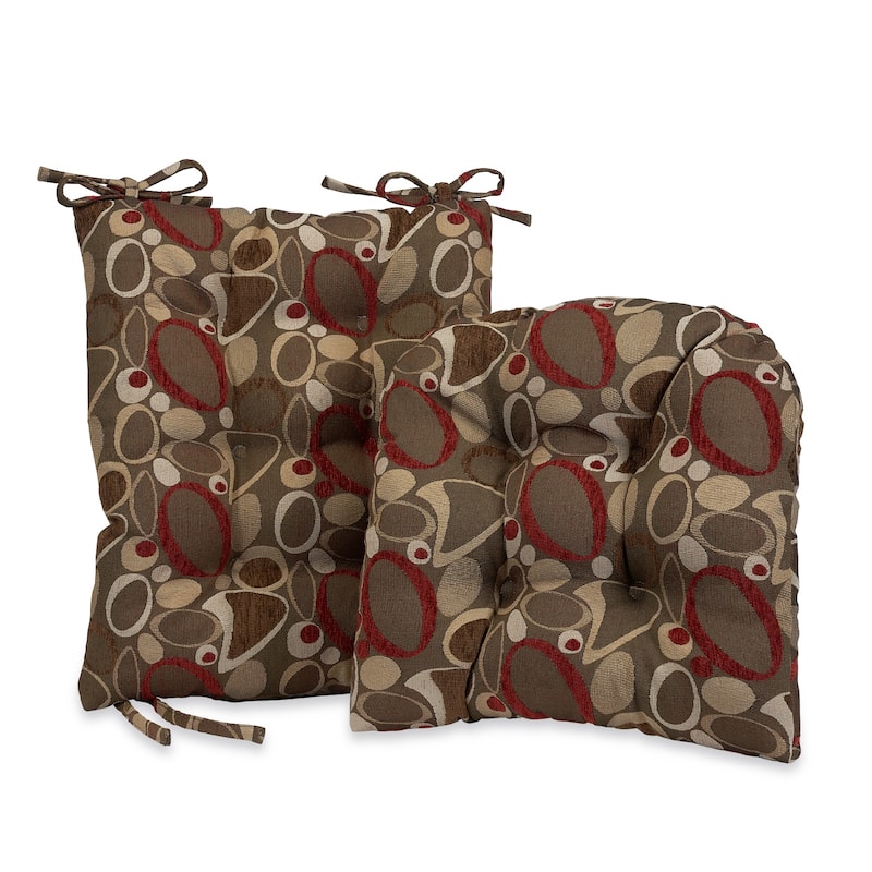 Klear Vu Ovation Universal Rocking Chair Cushion Set - Red - Single