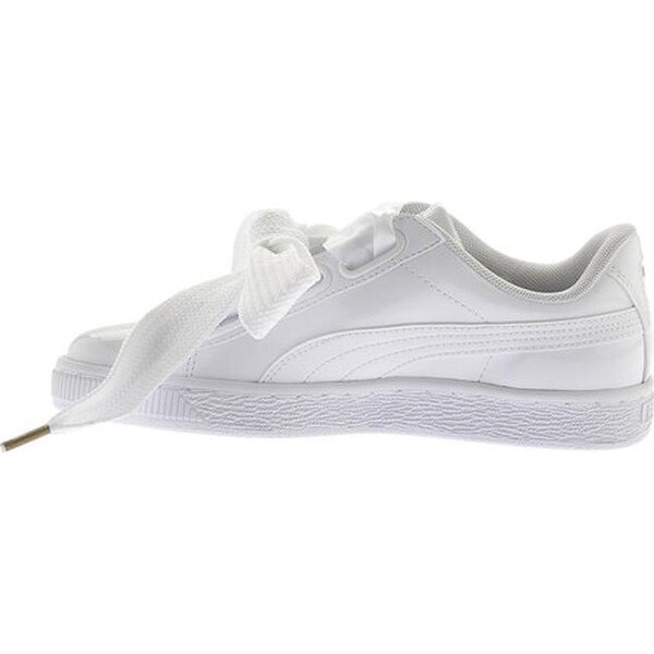 puma basket heart white shine