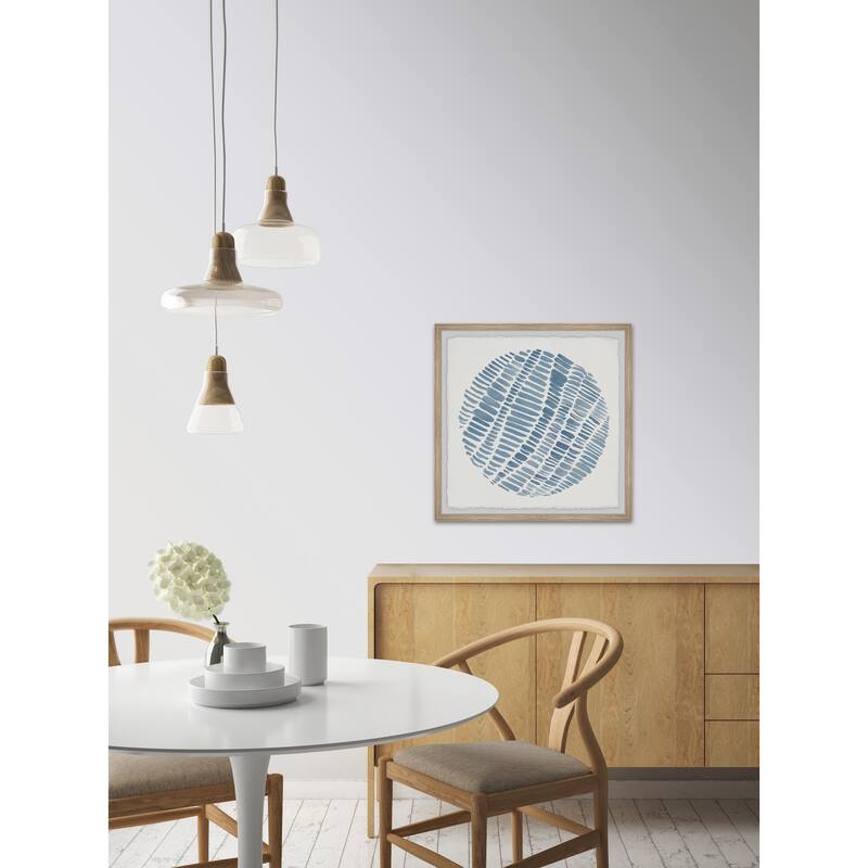 Rustic Blue Wall Art Print - Home Decor Painting, Farmhouse Style Picture for Living Room