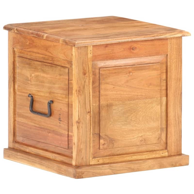vidaXL Chest 15.7"x15.7"x15.7" Solid Acacia Wood