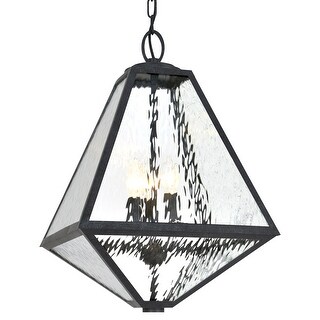 Brian Patrick Flynn for Crystorama Glacier 3 Light Black Charcoal Chandelier - 14'' W x 21'' H - 14'' W x 21'' H