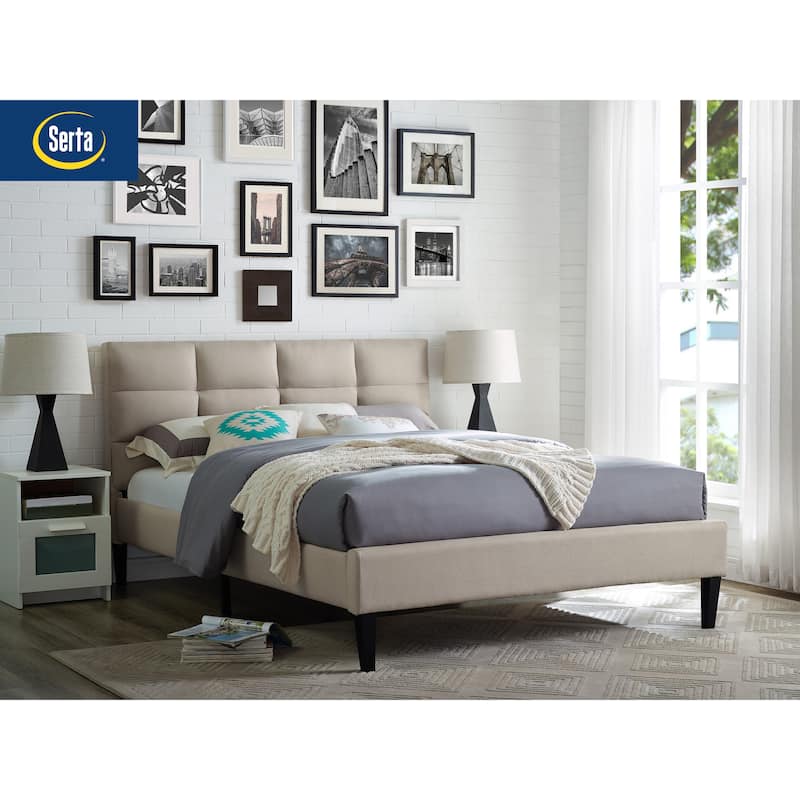 Serta® Taylor Full Size Bed In A Box by Lifestyle Soutions - Beige