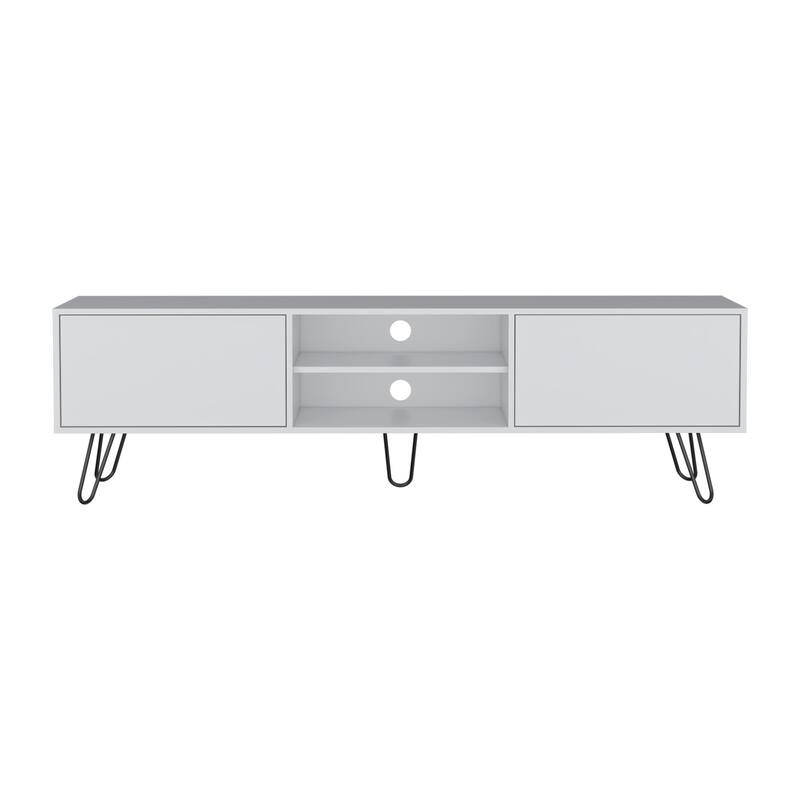 Vassel 2-Cabinet TV Stand Hairpin Legs