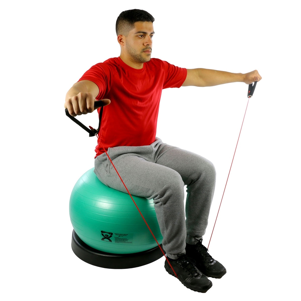 Exercise top ball stabilizer