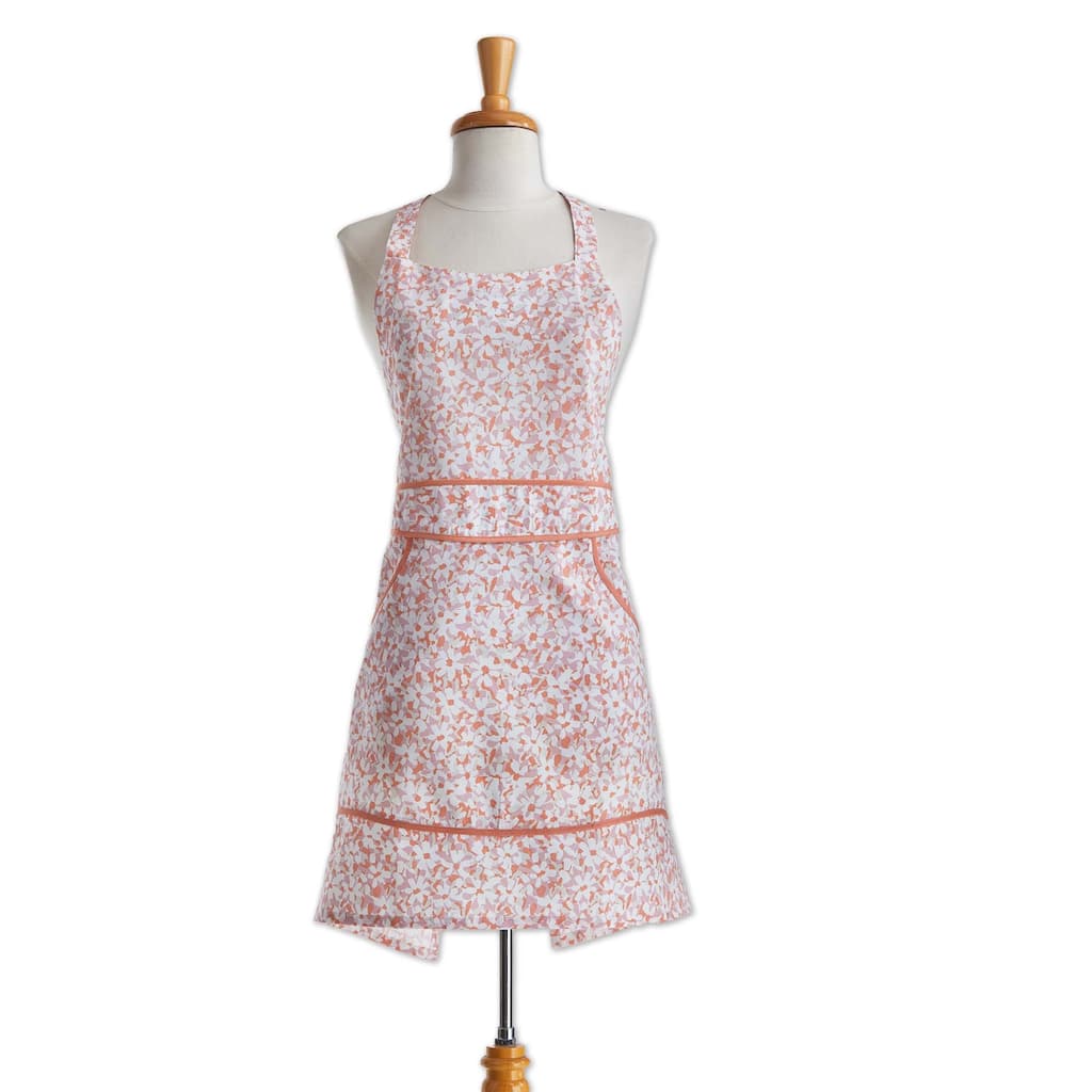 Flower Petals Cooking Baking Apron Cotton Machine Wash, One Size Fits Most