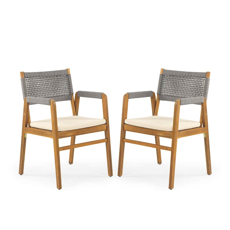 Joueyf Outdoor 3-piece acacia wood Dining Set by Christopher Knight Home