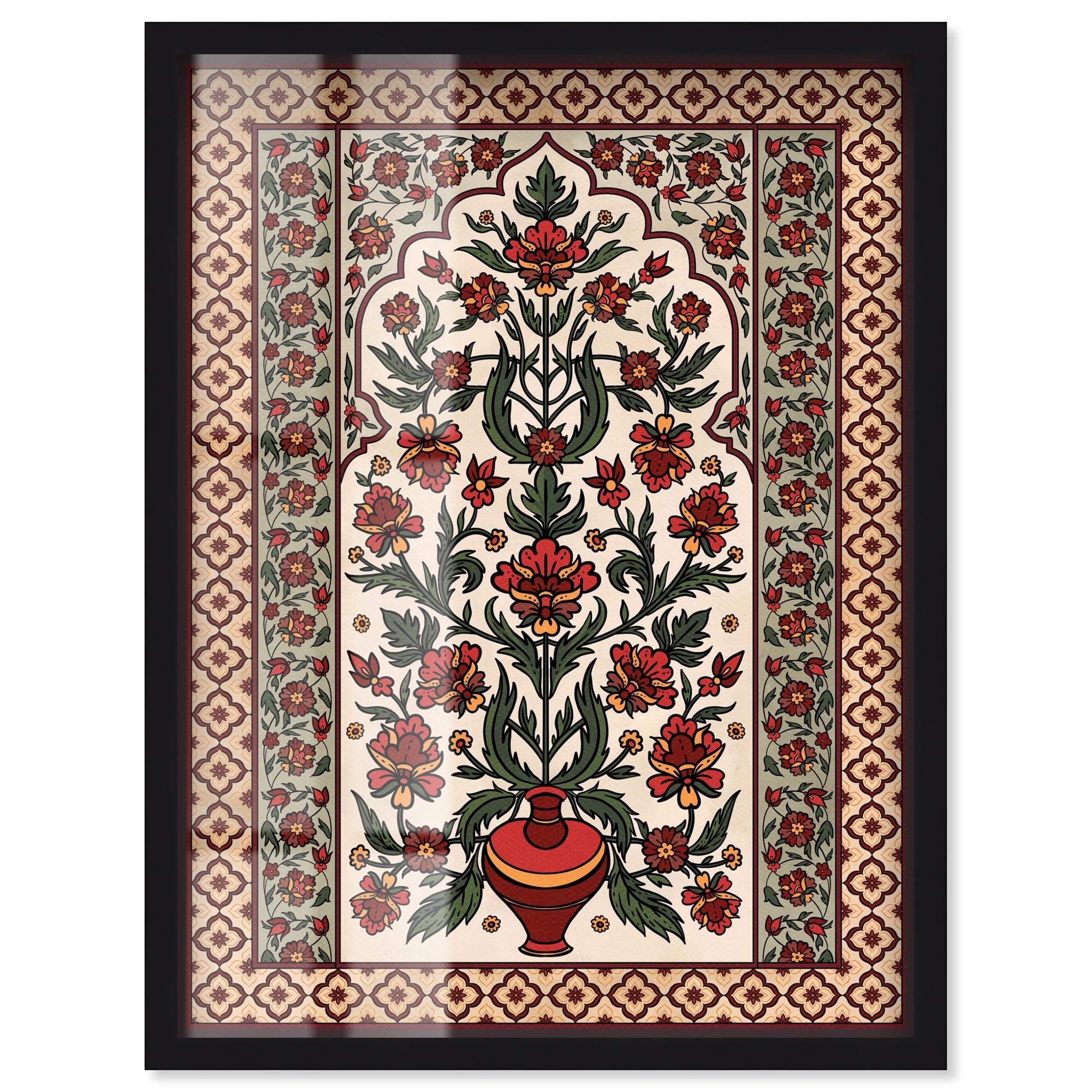 Royal Floral Mat Shadowbox by Art Remedy