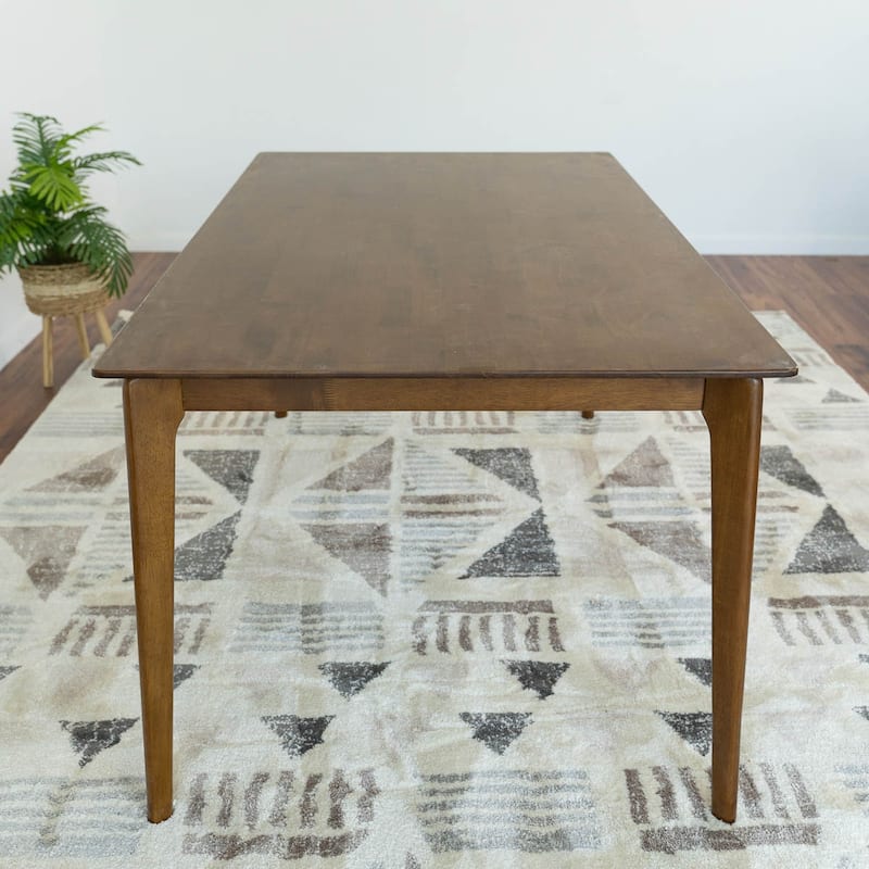 Savana Mid-Century Modern Solid Wood 59-inch Rectangular Dining Table