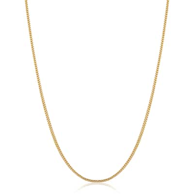 14k Yellow Gold 1.5 millimeter Franco Chain Necklace for Men and Women