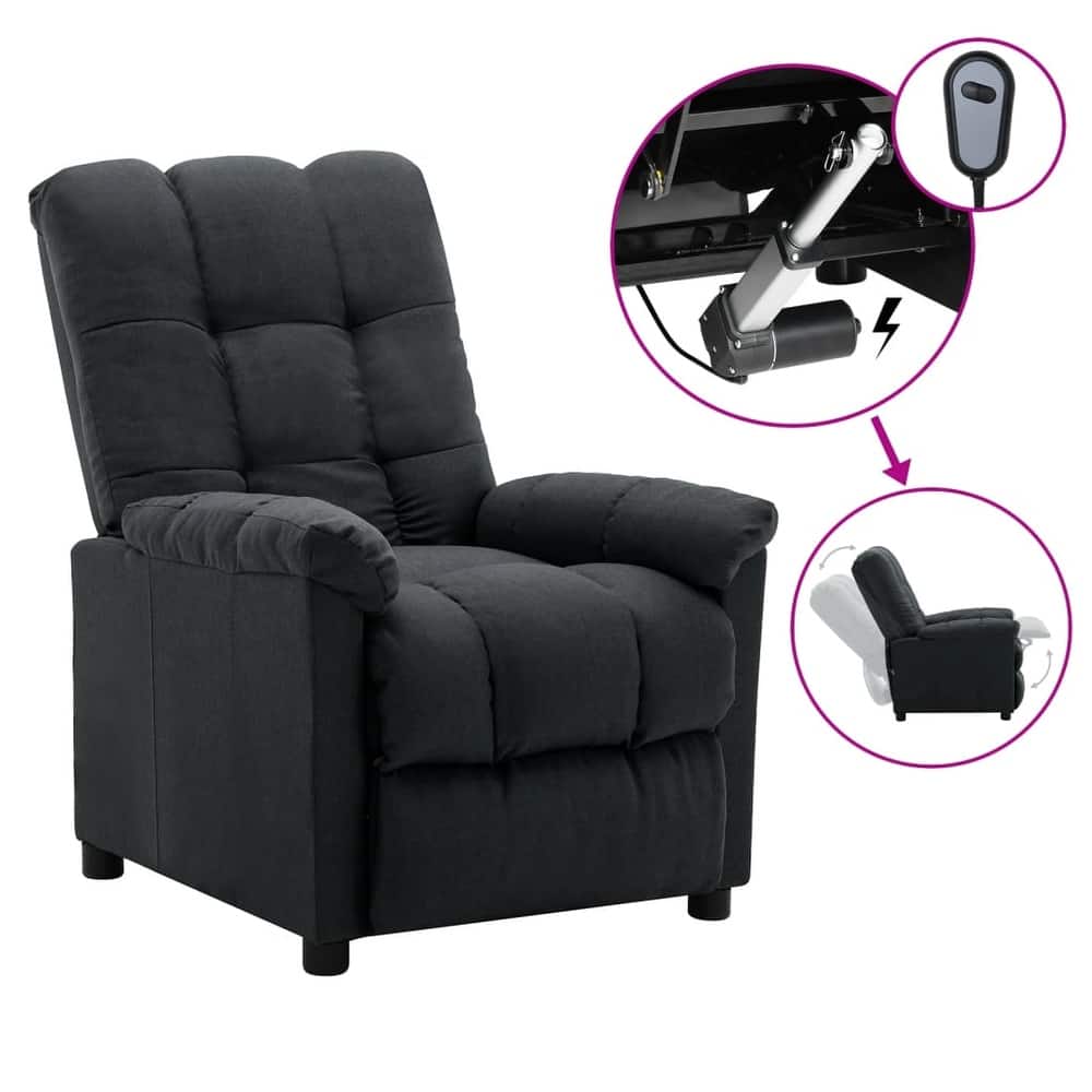 vidaXL Recliner Chair Leisure Cozy Recliner for Home Theater Cinema Fabric - 29.1" x 38.9" x 40.1"